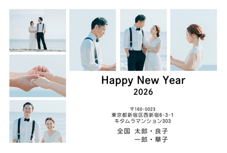 干支(午年)・シンプル 写真入り年賀状デザイン|KJN-618NY|カメラのキタムラ年賀状2026午年