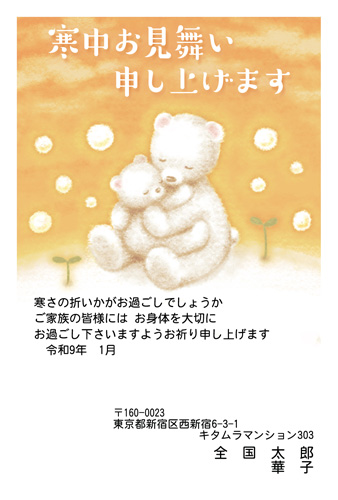 寒中見舞いはがき|KGW-004NT